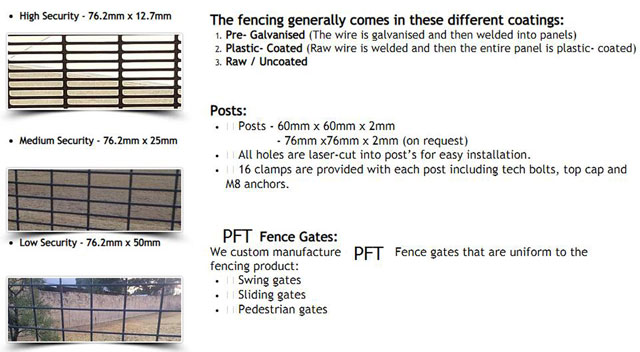 Clear view fence mesh